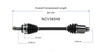C V AXLE RH REPLACEMENT FOR HONDA ODYSSEY 2004 PARTSLINK NUMBER NCV36548