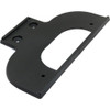 LICENSE PLATE BRACKET FR (MATTE-BLACK) REPLACEMENT FOR  CHEVROLET PICKUP CHEVY SILVERADO HYBRID 2007 PARTSLINK NUMBER  GM1068116