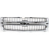GRILLE MATTE-BLACK W/CHROME FRAME 2500/3500 REPLACEMENT FOR  CHEVROLET PICKUP CHEVY SILVERADO-1500, 2500-3500 2007 PARTSLINK NUMBER  GM1200608