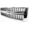 GRILLE MATTE-BLACK W/CHROME FRAME 2500/3500 REPLACEMENT FOR  CHEVROLET PICKUP CHEVY SILVERADO-1500, 2500-3500 2007 PARTSLINK NUMBER  GM1200608