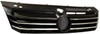 GRILLE PAINTED-BLACK W/6 VERTICAL CHROME MLDG STRIPS      REPLACEMENT FOR VOLKSWAGEN PASSAT  2013 PARTSLINK NUMBER  VW1200153