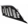 GRILLE RH CHROME GRAY  REPLACEMENT FOR MITSUBISHI GALANT 2006 PARTSLINK NUMBER MI1200251