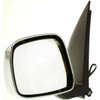 DOOR MIRROR LH POWER EXTENDED CAB LE CHROME  REPLACEMENT FOR NISSAN FRONTIER PICKUP 2006 PARTSLINK NUMBER NI1320170