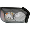 HEAD LAMP RH BLACK BEZEL HQ REPLACEMENT FOR DODGE DAKOTA PICKUP 2007 PARTSLINK NUMBER  CH2519116