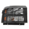 HEAD LAMP RH BLACK BEZEL W/HARLEY-DAVIDSON PKG HQ REPLACEMENT FOR FORD PICKUP F550 SUPERDUTY 2007 PARTSLINK NUMBER  FO2503224