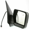 DOOR MIRROR RH POWER HTD PUDDLE LAMP MANUAL FOLDING TEXTURED REPLACEMENT FOR FORD EXPEDITION EL 2007 PARTSLINK NUMBER  FO1321364