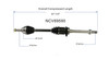 C V AXLE RH FWD  REPLACEMENT FOR SCION TC 2006 PARTSLINK NUMBER NCV69590