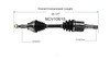 C V AXLE LH ONLY FOR MT     REPLACEMENT FOR CHEVROLET COBALT 2009 PARTSLINK NUMBER   NCV10615