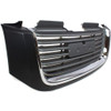 GRILLE CHROME/BLACK W/BLACK FRAME W/O H/L WASHER HOLE REPLACEMENT FOR GMC ENVOY 2007 PARTSLINK NUMBER  GM1200604