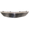 GRILLE CHROME/BLACK W/AVANTGARDE W/O SENSOR (11 MOULDING) REPLACEMENT FOR MERCEDES E500 2004 PARTSLINK NUMBER MB1200141