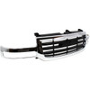 GRILLE CHROME/BLACK REPLACEMENT FOR GMC PICKUP GMC SIERRA CLASSIC 2007 PARTSLINK NUMBER  GM1200475