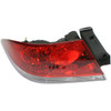TAIL LAMP LH CLEAR/RED LENS (ES/LS MDL) HQ REPLACEMENT FOR MITSUBISHI LANCER 2004 PARTSLINK NUMBER MI2800119