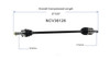 C V AXLE RH 4CYL 80-3238 REPLACEMENT FOR HONDA ACCORD HYBRID 2007 PARTSLINK NUMBER  NCV36126