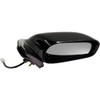 DOOR MIRROR LH POWER NON-FOLDAWAY GLOSS BLACK PTM  REPLACEMENT FOR TOYOTA MATRIX 2006 PARTSLINK NUMBER TO1320207