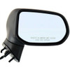 DOOR MIRROR RH POWER REPLACEMENT FOR HONDA CIVIC SEDAN 2007 PARTSLINK NUMBER  HO1321221