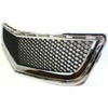 GRILLE LOWER (BUMPER GRILLE) MATTE-BLACK W/CHROME MOULDING  REPLACEMENT FOR CHEVROLET TRAVERSE 2009 PARTSLINK NUMBER  GM1036120