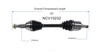 C V AXLE RH REPLACEMENT FOR CHEVROLET UPLANDER 2009 PARTSLINK NUMBER  NCV10232