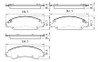 BRAKE PADS SET FR CERAMIC   REPLACEMENT FOR CHEVROLET VAN CHEVY EXPRESS 2009 PARTSLINK NUMBER   D1363