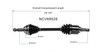 C V AXLE LH AWD REPLACEMENT FOR PONTIAC VIBE 2004 PARTSLINK NUMBER NCV69528