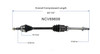 C V AXLE ASSEMBLY RH FWD  REPLACEMENT FOR TOYOTA SIENNA 2006 PARTSLINK NUMBER 	NCV69608