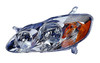 HEAD LAMP LH CE/LE REPLACEMENT FOR TOYOTA COROLLA SEDAN 2004 PARTSLINK NUMBER TO2502139U