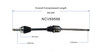 C V AXLE RH V6/4CYL AWD  REPLACEMENT FOR TOYOTA HIGHLANDER 2004 PARTSLINK NUMBER NCV69598