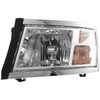 HEAD LAMP LH W/BLACK BEZEL CAPA   REPLACEMENT FOR DODGE DAKOTA PICKUP 2009 PARTSLINK NUMBER  CH2518127C