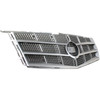 GRILLE CHROME/SILVER W/O CREST/WREATH REPLACEMENT FOR CADILLAC CTS WAGON 2011 PARTSLINK NUMBER GM1200616