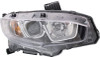 HEAD LAMP RH HALOGEN HQ REPLACEMENT FOR HONDA  CIVIC SEDAN 2020 PARTSLINK NUMBER HO2503173