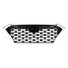 GRILLE PTD BLACK W/SILVER FRAME W/O CAMERA REPLACEMENT FOR HYUNDAI TUCSON 2020 PARTSLINK NUMBER HY1200225U