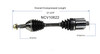 C V AXLE LH/RH V6 REPLACEMENT FOR CHEVROLET MALIBU HYBRID 2010 PARTSLINK NUMBER NCV10622
