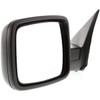 DOOR MIRROR LH MANUAL W/O TOW TEXTURED REPLACEMENT FOR DODGE PICKUP DODGE RAM 2500-3500 - 1999-2010 2010 PARTSLINK NUMBER CH1320308