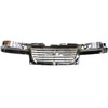 GRILLE CHROME FRAME W/BLACK CENTER REPLACEMENT FOR GMC CANYON 2010 PARTSLINK NUMBER GM1200530