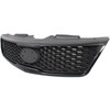 GRILLE MATT-BLACK PARTIAL PAINTED SILVER GRAY (KOUP) REPLACEMENT FOR KIA FORTE KOUP (COUPE) 2010 PARTSLINK NUMBER  KI1200142