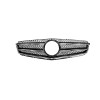 GRILLE PAINTED-SILVER GRAY W/CHROME MLDG W/AMG PKG REPLACEMENT FOR MERCEDES C300 - 2008-2016  2010 PARTSLINK NUMBER  MB1200158