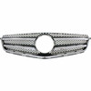 GRILLE PAINTED-SILVER GRAY W/CHROME MLDG W/AMG PKG REPLACEMENT FOR MERCEDES C300 - 2008-2016  2010 PARTSLINK NUMBER  MB1200158