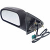 DOOR MIRROR LH POWER HTD W/O SIGNAL MANUAL FOLDING BLACK STD  REPLACEMENT FOR CHEVROLET TRAILBLAZER 2002 PARTSLINK NUMBER GM1320265