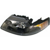HEAD LAMP LH BLACK BEZEL HQ REPLACEMENT FOR FORD MUSTANG COBRA 2001 PARTSLINK NUMBER  FO2502177
