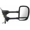 DOOR MIRROR RH POWER TEXTURED DUAL ARM/GLASS TELESCOPIC TYPE ROUND PLUG REPLACEMENT FOR FORD PICKUP F450 SUPERDUTY 2001 PARTSLINK NUMBER  FO1321196