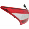 TAIL LAMP LH CAPA REPLACEMENT FOR NISSAN MAXIMA 2010 PARTSLINK NUMBER NI2800193C