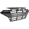 GRILLE BLACK/CHROME W/O ADAPTIVE CRUISE FOR USA BUILT MODEL  REPLACEMENT FOR HYUNDAI ELANTRA SEDAN 2019   PARTSLINK NUMBER HY1200212U