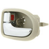 DOOR HANDLE FR LH INNER BEIGE W/CHROME  REPLACEMENT FOR MAZDA MPV 2001 PARTSLINK NUMBER  MA1352106