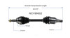 C V AXLE LH FWD REPLACEMENT FOR SCION TC 2010 PARTSLINK NUMBER 	NCV69602