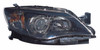 HEAD LAMP RH BLACK HALOGEN CAPA REPLACEMENT FOR SUBARU IMPREZA 2010 PARTSLINK NUMBER  SU2503125C