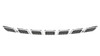 GRILLE FR CHROME FRAME W/BLACK INSERT 7-PC SET   REPLACEMENT FOR JEEP CHEROKEE 2019 PARTSLINK NUMBER  CH1200415