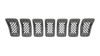 GRILLE FR GRAY FRAME W/BLACK INSERT 7-PC SET  REPLACEMENT FOR JEEP CHEROKEE 2019 PARTSLINK NUMBER   CH1200416