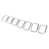 GRILLE TRIM RING SET SATIN CHROME 7-PC EXCLUDE SRT/TRACKHAWK   REPLACEMENT FOR  JEEP GRAND CHEROKEE 2019 PARTLINKS NUMBER CH1210132