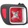 TAIL LAMP LH SPORT/LATITUDE/NORTH MODELS W/BLACK BEZEL CAPA  REPLACEMENT FOR  JEEP RENEGADE 2019 PARTSLINK NUMBER CH2800209C