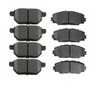 BRAKE PADS SET RR CERAMIC REPLACEMENT FOR TOYOTA PRIUS 2010 PARTSLINK NUMBER  D1354