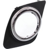 FOG LAMP BEZEL FR LH BASE/SPORT MATTE FINISH W/CHROME RING REPLACEMENT FOR TOYOTA RAV4 2010 PARTSLINK NUMBER  TO1038129